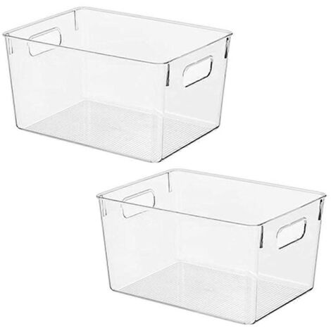 Boîte de rangement transparente pour la cuisine, idéale pour trier les aliments. Voir photo. (1/5)