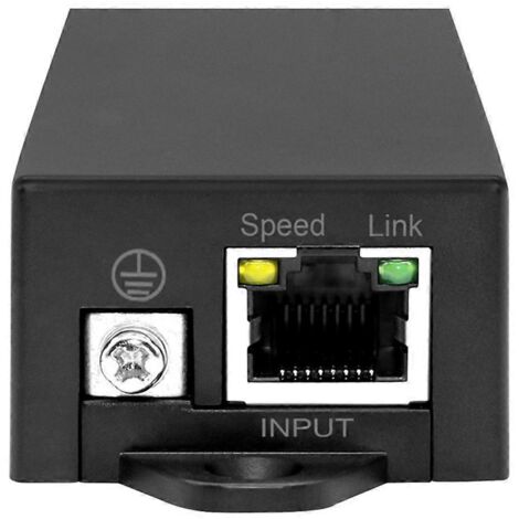 Convertisseur PoE actif 802.3af/At 1000 Mbps vers PoE passif 24 V (noir) (1/5)
