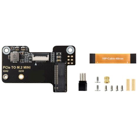Carte adaptatrice PCIe vers M.2 MINIA pour Raspberry Pi5 (comme illustré) (1/5)