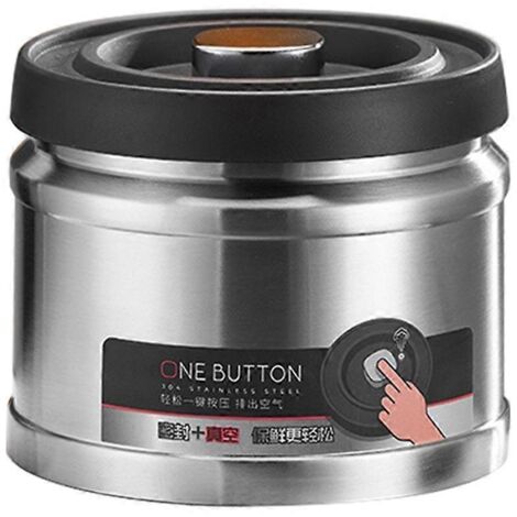 Réservoir de stockage de céréales, boîte de rangement en acier inoxydable étanche à l'humidité, 1100 ml (1/5)