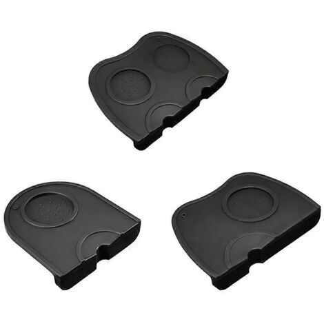 Tapis de tasseur à café, station de tassement pour expresso, tapis en silicone pour 51, 53, 58 mm, noir (1/5)