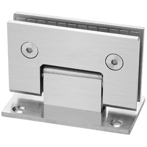 Charnières de porte de douche en verre, fixation pour porte de douche en verre de 8 à 12 mm, argent