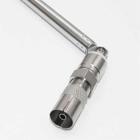 kit d'antenne tige avec adaptateur 3,5 mm pour radio FM, remplacement argenté (1/5)