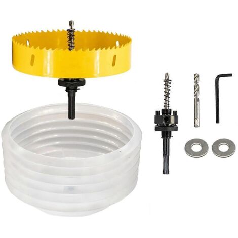Scie cloche pour luminaires encastrés, bac à poussière pour scie cloche pour éclairage encastré (1/5)