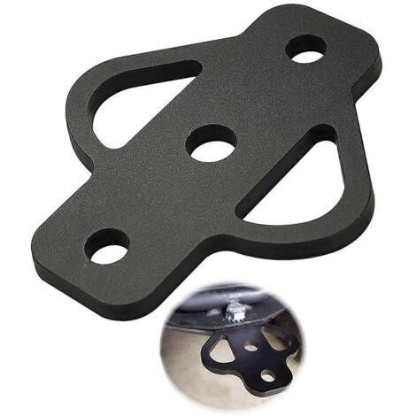 Adaptateur d'attelage 3 voies pour tondeuse à gazon, noir (1/5)