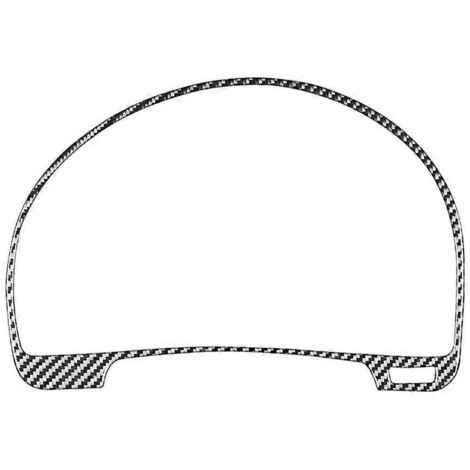 Cache-compteur de vitesse de voiture, cadre de tableau de bord, garniture, accessoires intérieurs (comme illustré) (1/5)