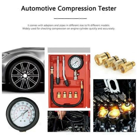 Kit de test de compression pour cylindres de moteurs à essence (8 pièces) (1/5)