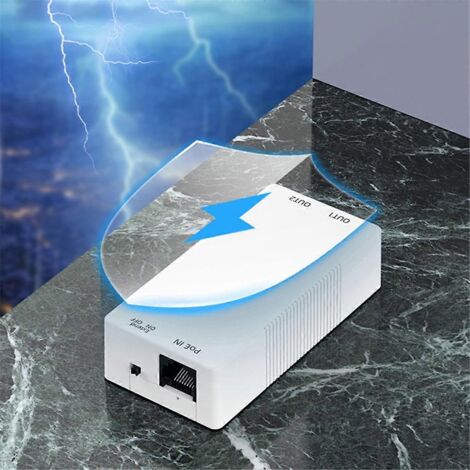 Répéteur PoE Gigabit 2 ports (1 vers 2 ports) Blanc (1/5)