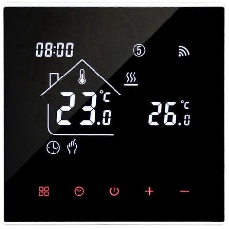 Thermostat de sol chaud Tuya 16A, contrôleur de température WiFi intelligent ABlack (1/5)
