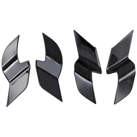 Garniture de poignée intérieure de porte de voiture, cache-poignée, noir (1/5)