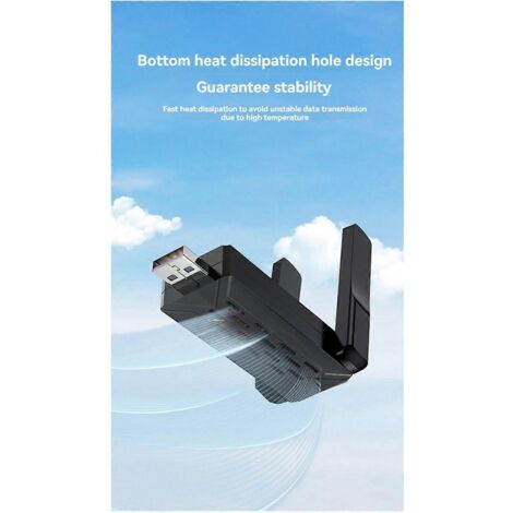 Adaptateur USB WiFi 6 AX900 Bluetooth 5.4 WiFi pour PC/ordinateur portable Win10/11 (1/5)