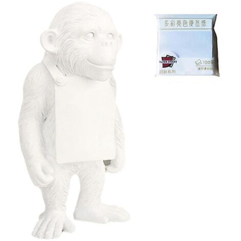 Sculpture d'animal, statue de bureau, tableau mémo adhésif blanc (1/5)