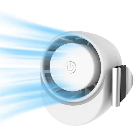 Ventilateur portable à pince pour la taille - Rechargeable par USB-C, 3 vitesses (1/5)