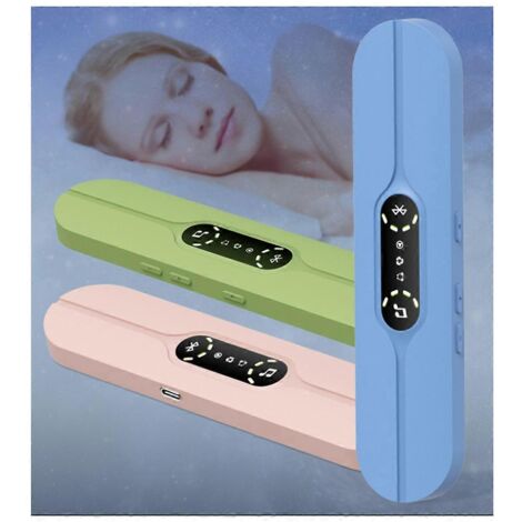 Enceinte musicale Bluetooth sans fil à conduction osseuse bleue (1/5)