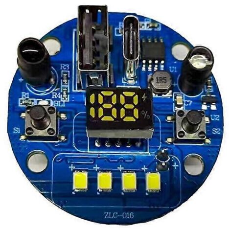 Carte de circuit imprimé pilote pour quatre sources lumineuses de pêche (1/5)