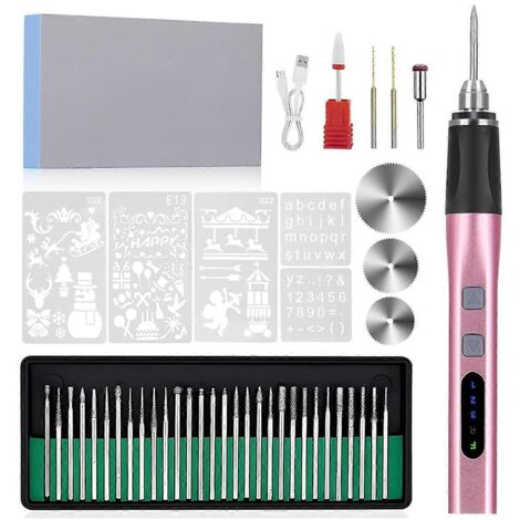Stylo à graver rechargeable USB pour projets de bricolage B (1/5)