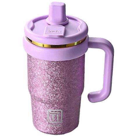 Gobelet isotherme portable en titane rose, grande capacité (1/5)