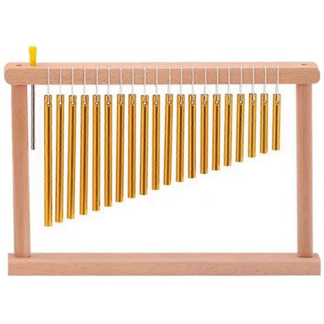 Carillon éolien Sound Beam sur pied en bois, modèle B (1/5)