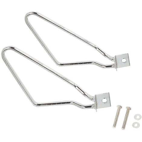 Supports de fixation pour sacoches de moto argentés (1/5)