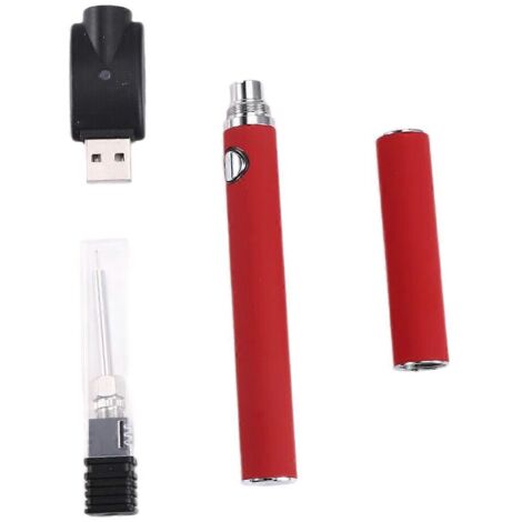 Stylo à batterie à filetage 510, tension réglable, alimentation intelligente, rouge (1/5)