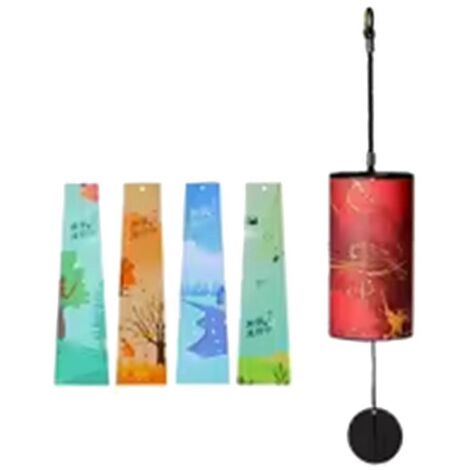 Carillon éolien en bambou, 9 notes, accord de sol et la mineur, pour jardin ou terrasse (B). (1/5)