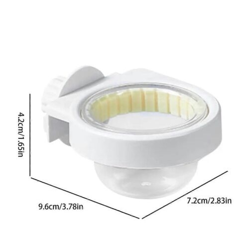 Gamelle transparente pour perruche, abreuvoir avec pince (1/5)