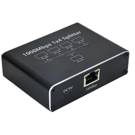 Répartiteur Ethernet Gigabit 1000 Mbps RJ45 1 vers 4, adaptateur LAN (1/5)