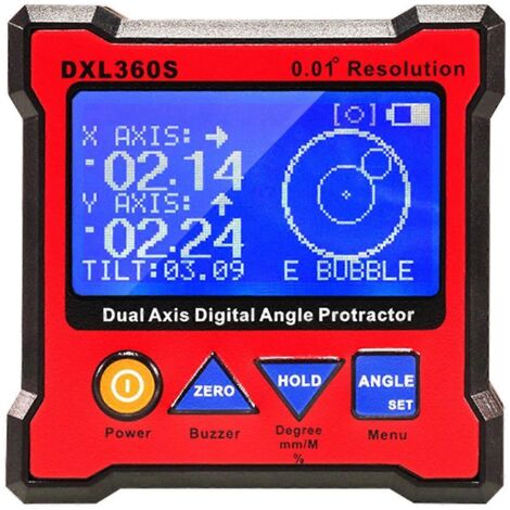 Rapporteur d'angle numérique double DXL360S avec base magnétique à 5 côtés (1/5)