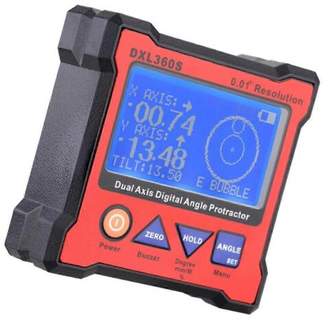 Rapporteur D'angle Numérique Avec Niveau à Bulle – Précis à 0,1°, Rechargeable USB, Aimanté, Pour Bois, Bricolage Et Construction
