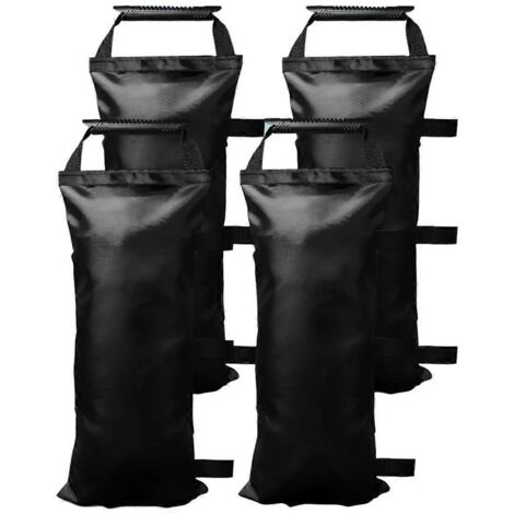 Sacs de lestage pour lests de canopée (sans sable) - Lot de 4 sacs de lestage noirs (1/5)