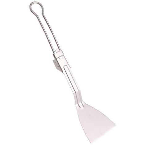 Spatule en titane pour la cuisine en plein air, idéale pour le camping. (1/5)