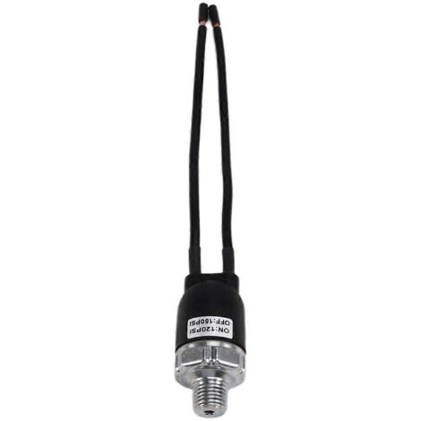 Pressostat pour compresseur d'air avec fils de calibre 12 AWG, 120-150 PSI (1/5)