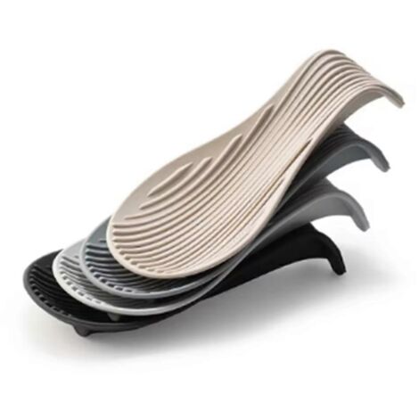 Ensemble de 4 supports de cuillères et sets de table en silicone pour ustensiles de cuisine (1/5)