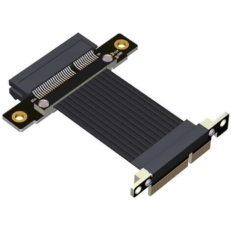 Câble d'extension PCI-E x4 vers x4 pour carte réseau, SSD et carte USB (10 cm) (1/5)