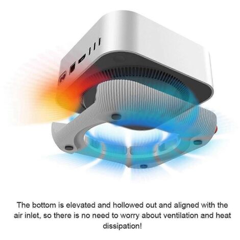Support de dissipation de chaleur gris clair pour Mac mini (1/5)