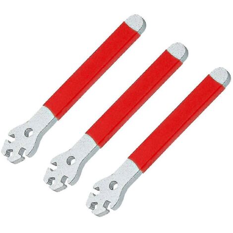 Correcteur de réglage de clé à rayons de VTT rouge (3 pièces) (1/5)