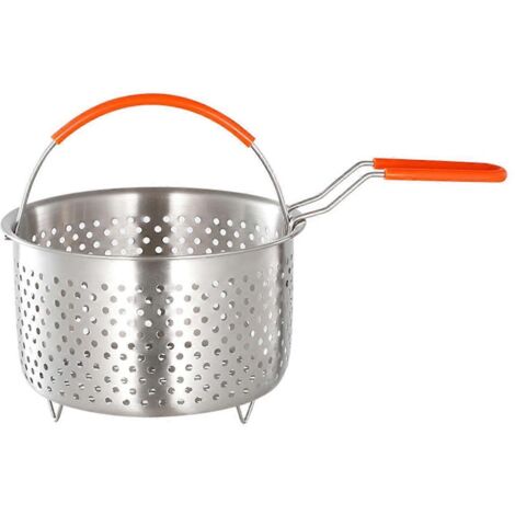 Panier à friture avec poignée, forme ronde pour une cuisson pratique. (1/5)