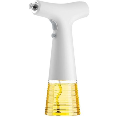 Carafe distributrice d'huile d'olive électrique, pot à sauce, bouteille de rangement blanche (1/5)