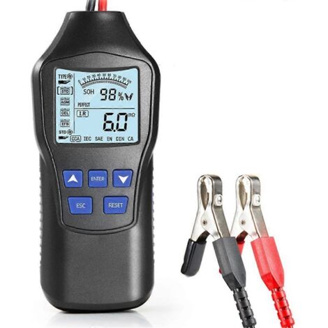 Testeur de batterie automobile 12V/24V avec moniteur de diagnostic pour véhicules (1/5)