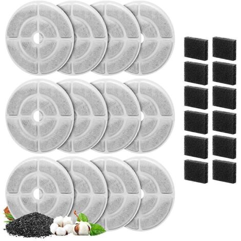 Filtres pour fontaine à eau pour chat, compatibles avec les fontaines à eau pour chien de 9,5 L (2,5 gal), A (1/5)