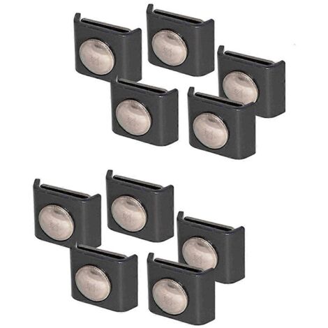 Lot de 10 connecteurs d'angle pour clôture à double tige - Connecteur pour tapis en maille (1/5)