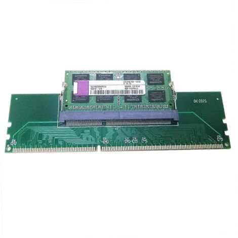 Carte d'adaptation mémoire DDR3 200 broches pour ordinateur portable vers ordinateur de bureau (1/5)
