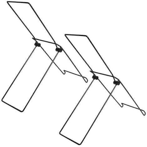 Lot de 2 supports pour panneaux solaires de jardin, support pour panneaux solaires en acier, pour mobiles (1/5)