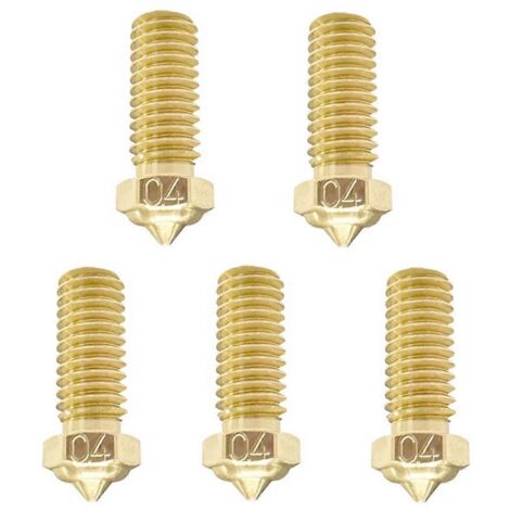 Buse en laiton de 0,4 mm pour imprimante 3D QIDI X-Smart 3/X-Plus 3/X-Max 3 (lot de 5) (1/5)