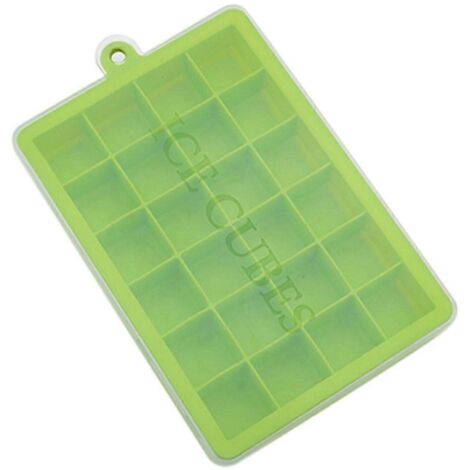 Moule à glaçons en silicone à 24 compartiments avec couvercle C (1/5)