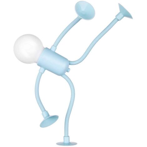 Lampe de chevet de bureau bleue en forme de sportif, à monter soi-même (1/5)