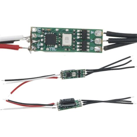 Carte de commande pour mini moteur sans balais BLDC 1S DC 3V-6V 3,7V 3,5A (verte) (1/5)