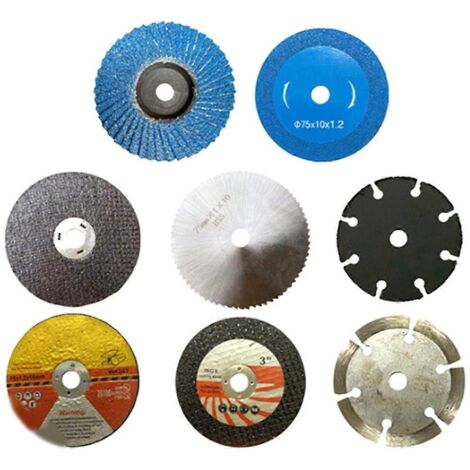 8 disques de coupe de 75 mm pour meuleuse d'angle à alésage de 10 mm et lame de scie circulaire (1/5)