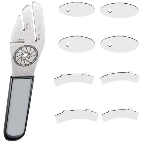 Clé à plaquettes de frein de vélo, outil de réparation de freins à disque en acier inoxydable (1/5)