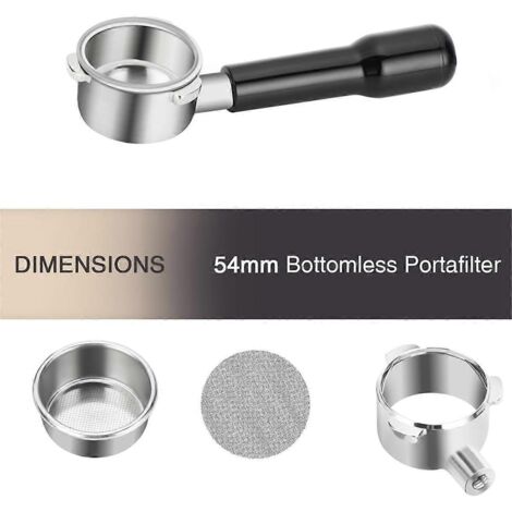 Porte-filtre sans fond de 54 mm avec tamis à palet, 3 oreilles pour (1/5)